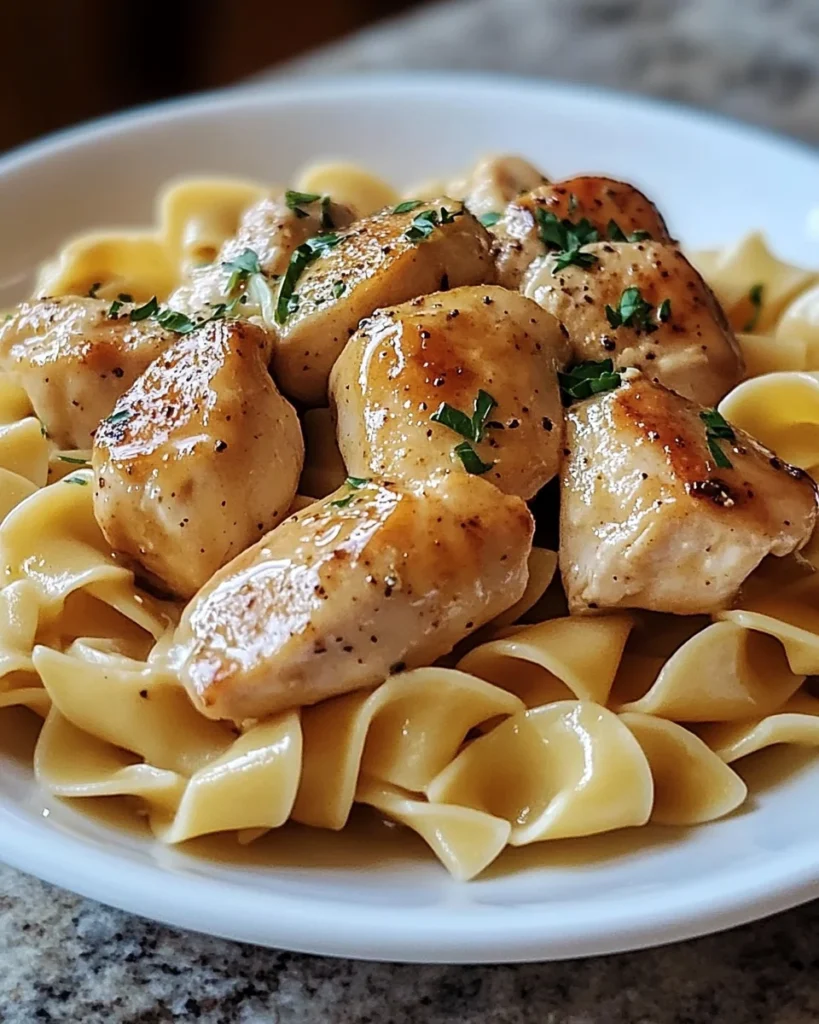 Chicken with Buttered Noodles