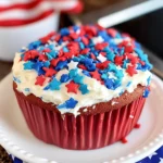 Red White & Blue Marble Cake