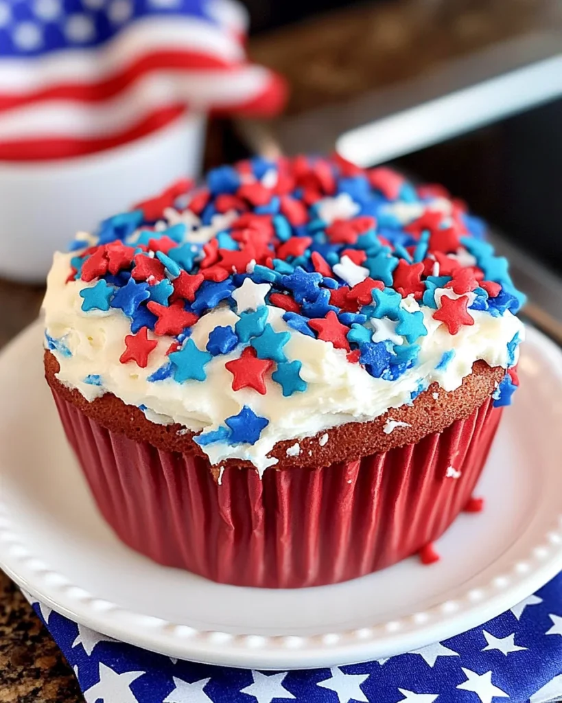 Red White & Blue Marble Cake