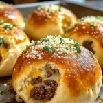 Irresistible Garlic Parmesan Cheeseburger Bombs