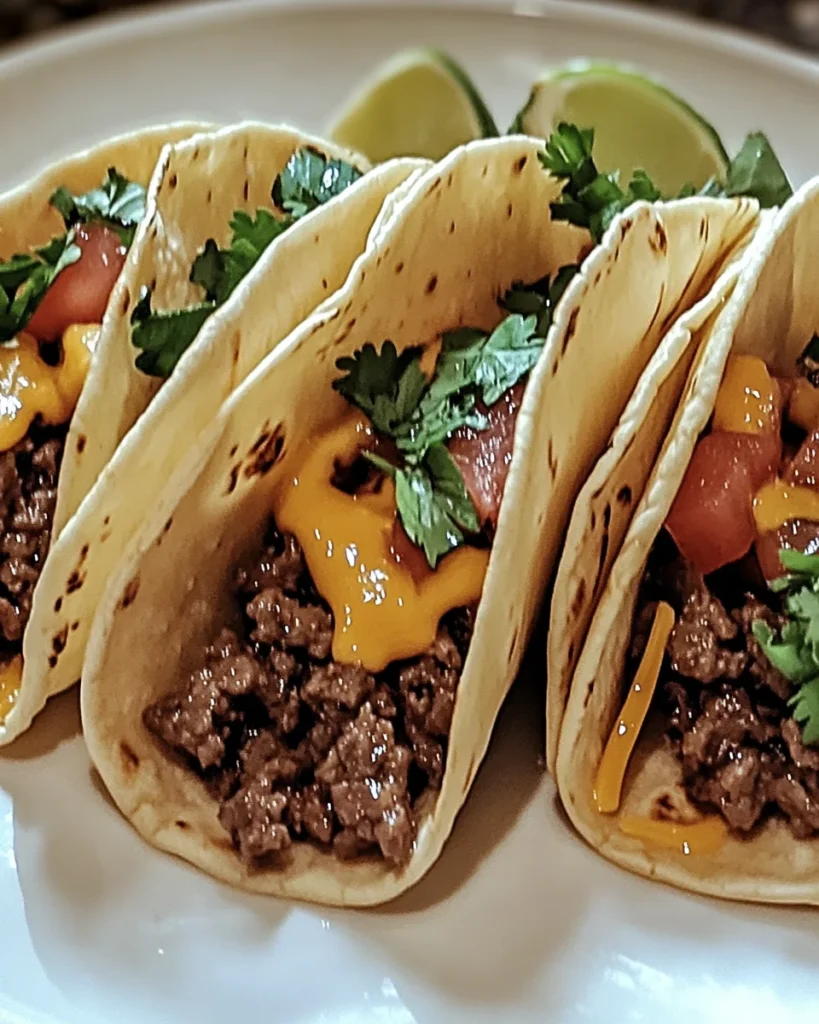 Garlic Butter Honey BBQ Beef Tacos