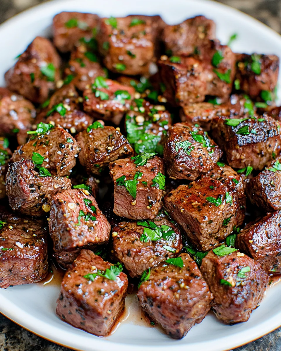 Juicy Garlic Butter Steak Bites