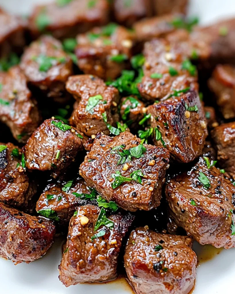 Juicy Garlic Butter Steak Bites