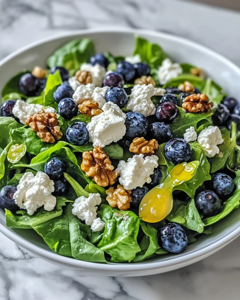 tasty easter spring salad with goat cheese