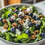 tasty easter spring salad with goat cheese