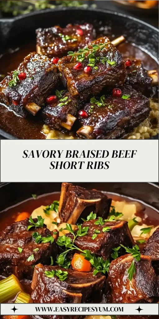 Savory Braised Beef Short Ribs