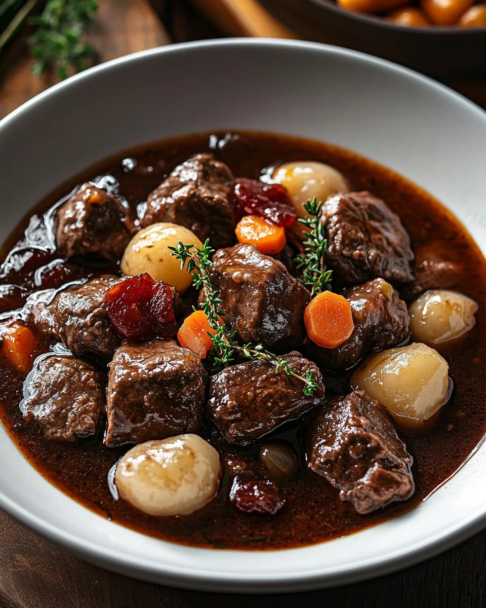 French-Style Beef Stew with Red Wine