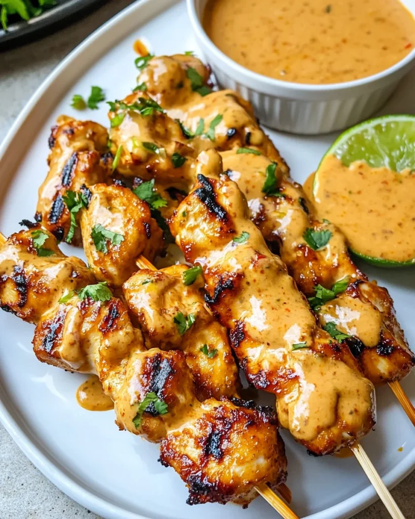 Bang Bang Chicken Skewers