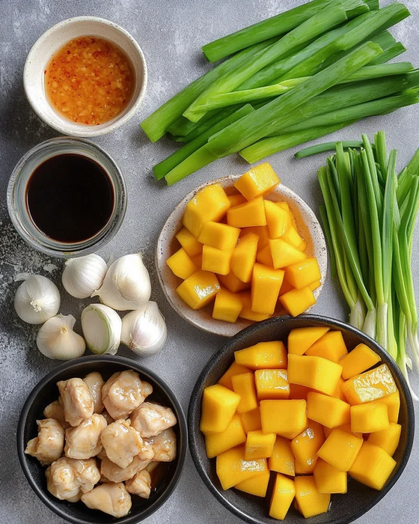 Easy Chinese Style Mango Chicken Stir Fry