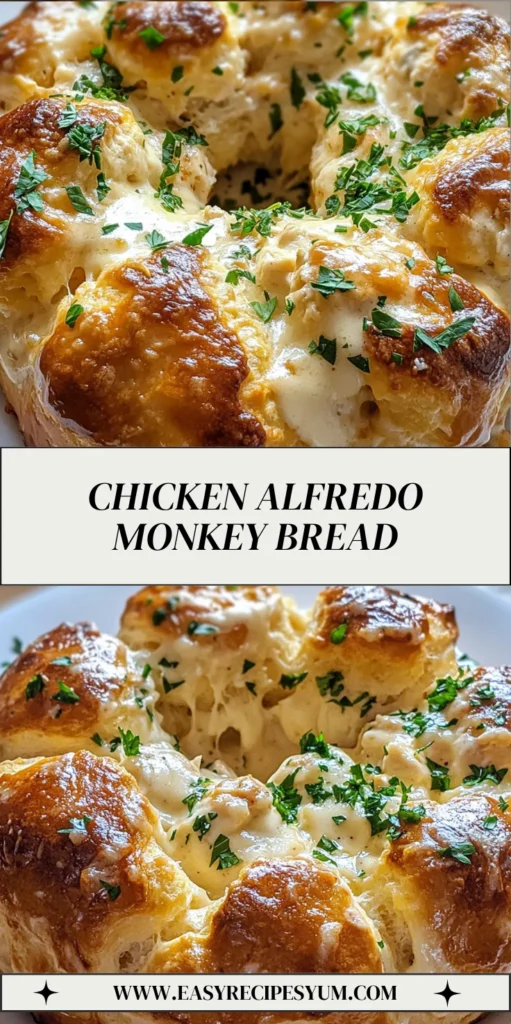 Chicken Alfredo Monkey Bread