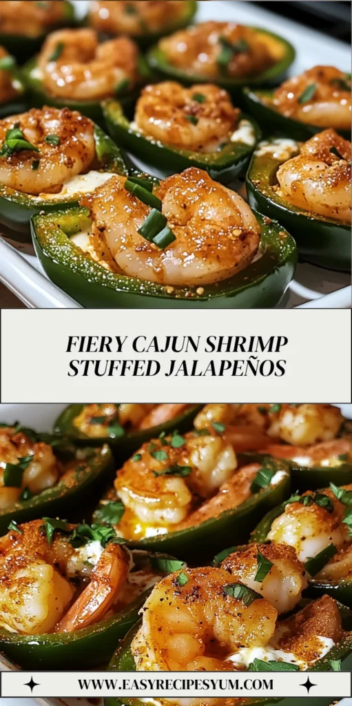 Fiery Cajun Shrimp Stuffed Jalapeños