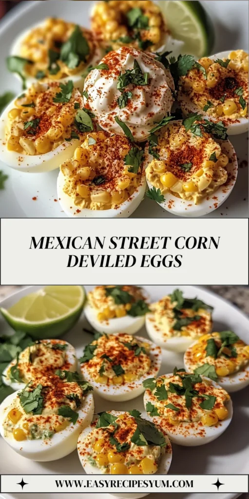 Mexican Street Corn Deviled Eggs