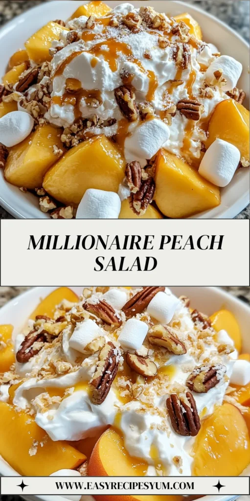 millionaire peach salad