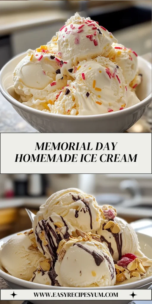 Memorial Day Homemade Ice Cream