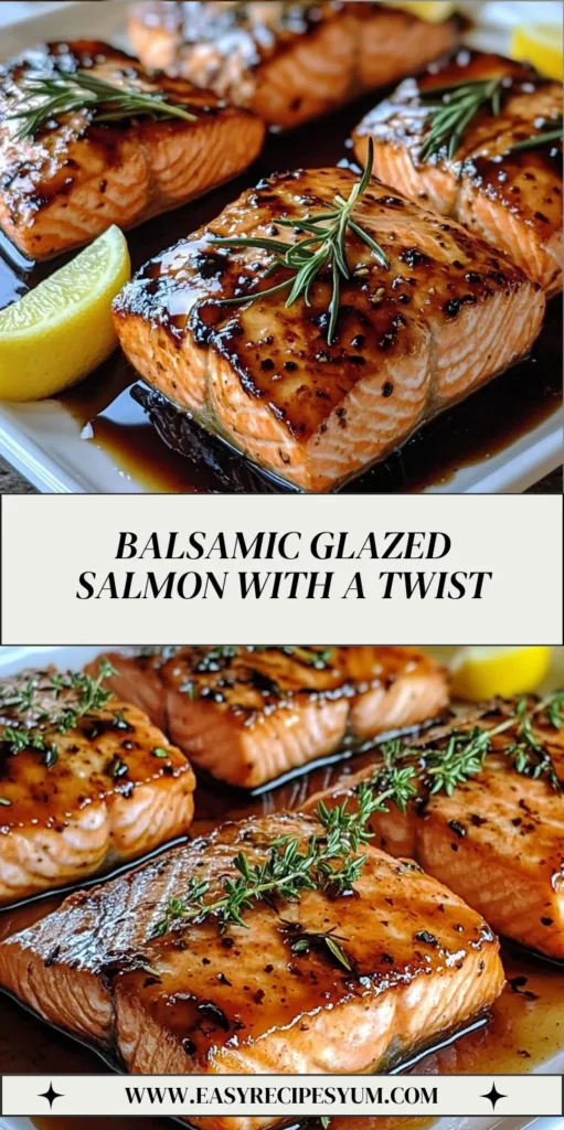 Balsamic Glazed Salmon with a Twist