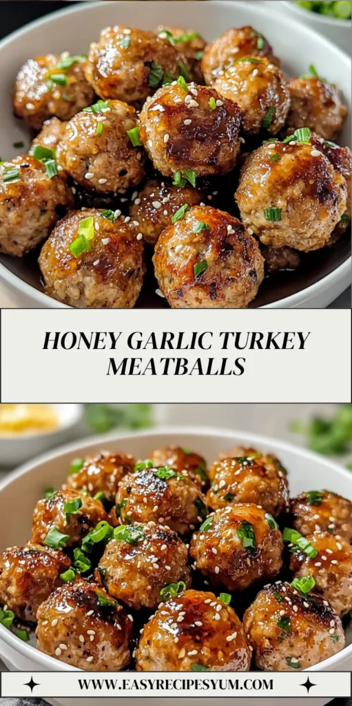Honey Garlic Turkey Meatballs