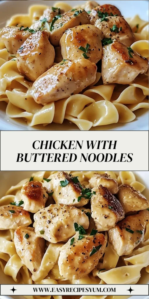 Chicken with Buttered Noodles