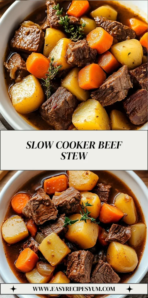 Slow Cooker Beef Stew