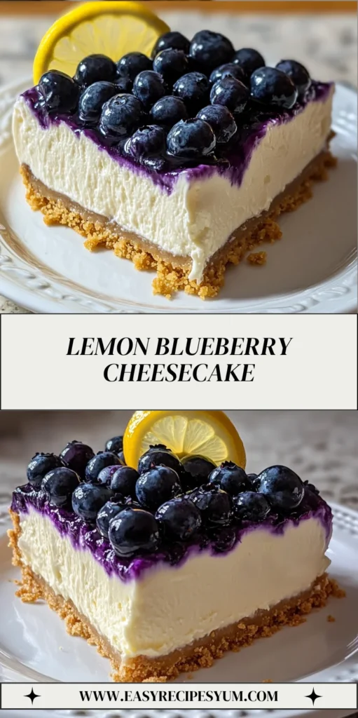 Lemon Blueberry Cheesecake