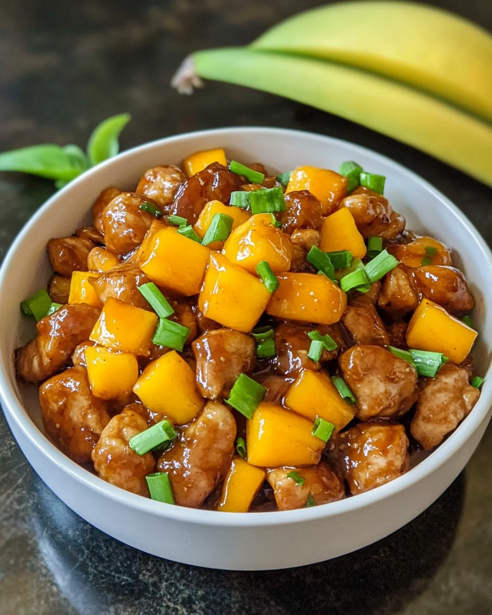 Easy Chinese Style Mango Chicken Stir Fry