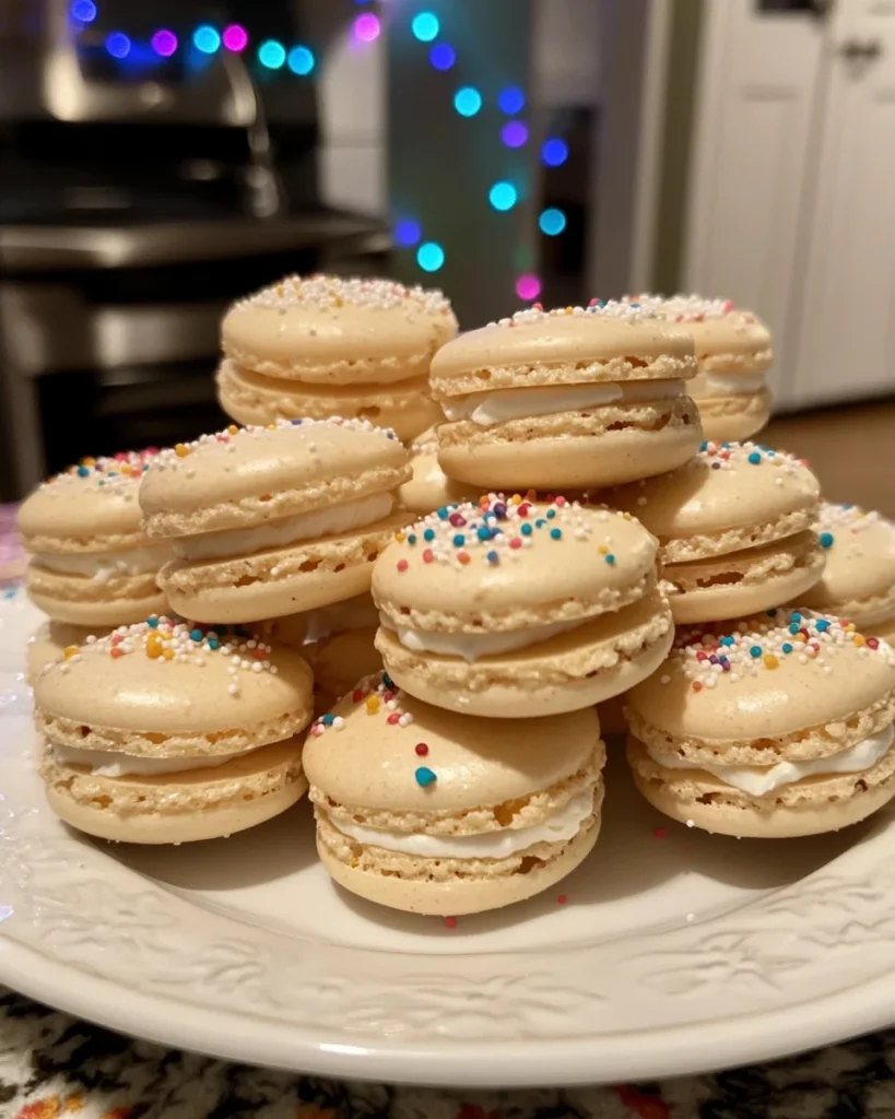 Birthday Cake Macarons