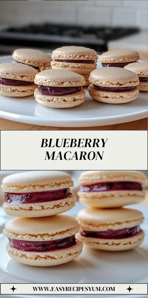 Blueberry Macaron