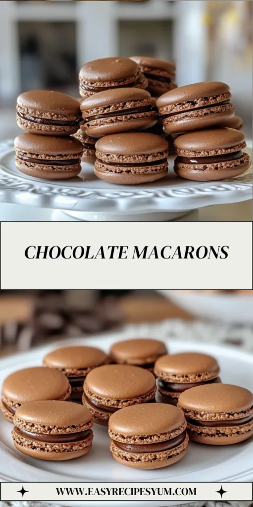 Chocolate Macarons