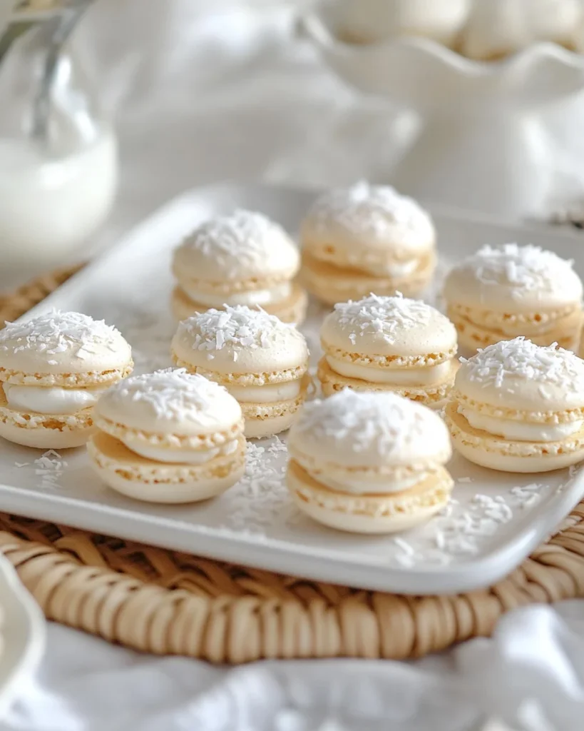 Coconut Macarons