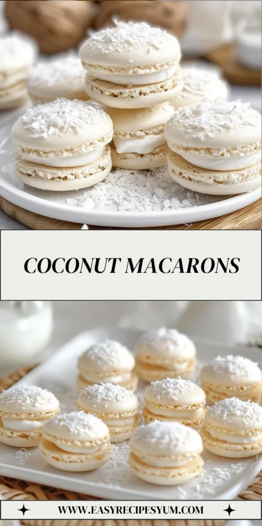 Coconut Macarons