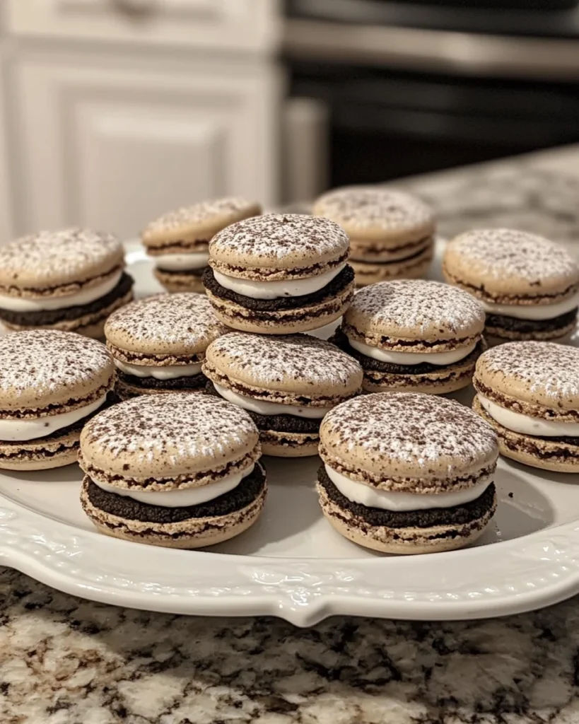 Cookies and Cream Macarons