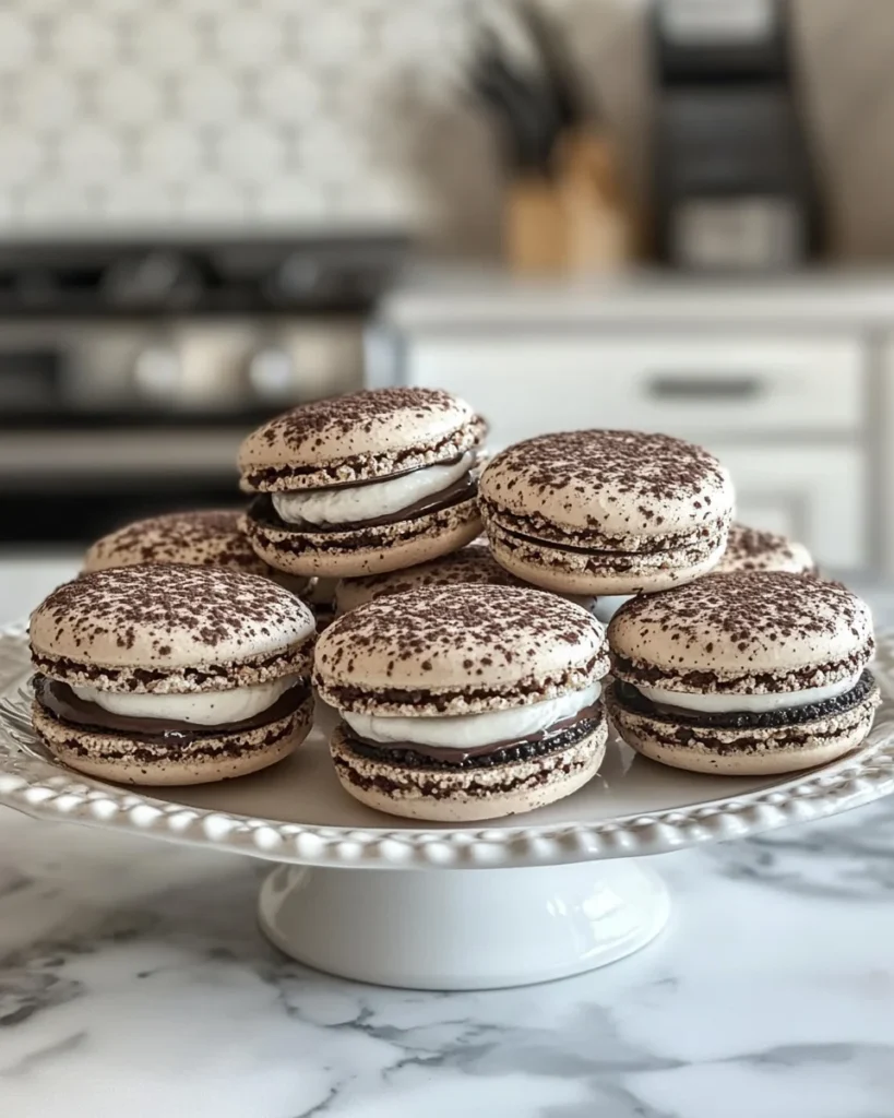 Cookies and Cream Macarons
