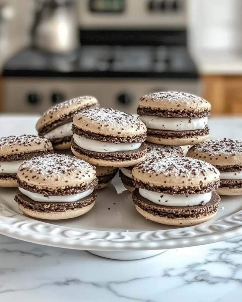 Cookies and Cream Macarons