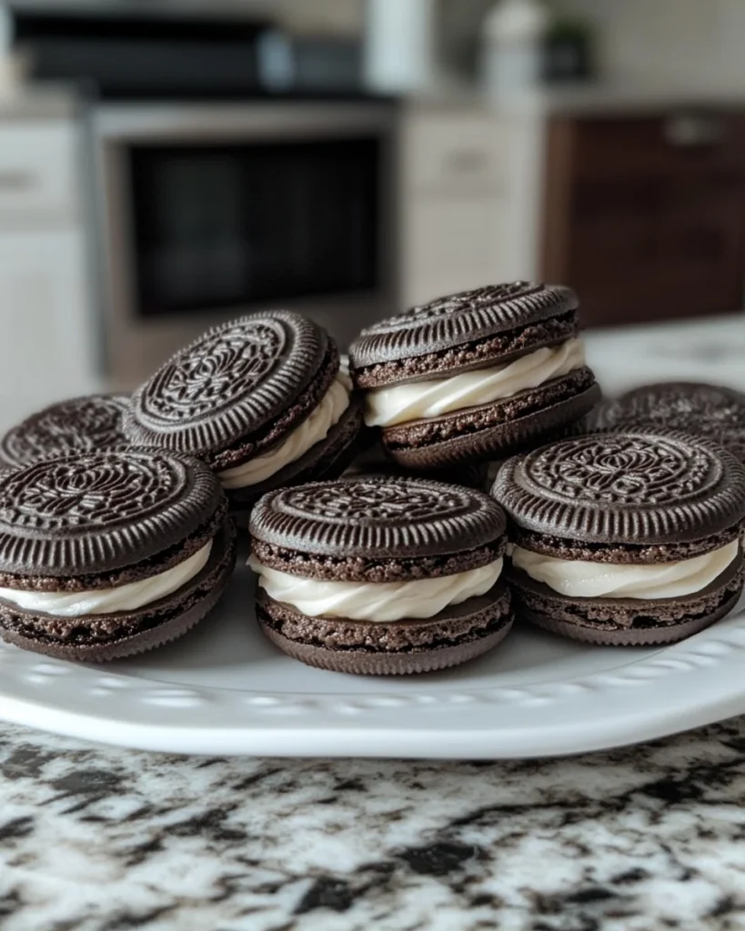 Crispy Chewy and Creamy Oreo Macarons