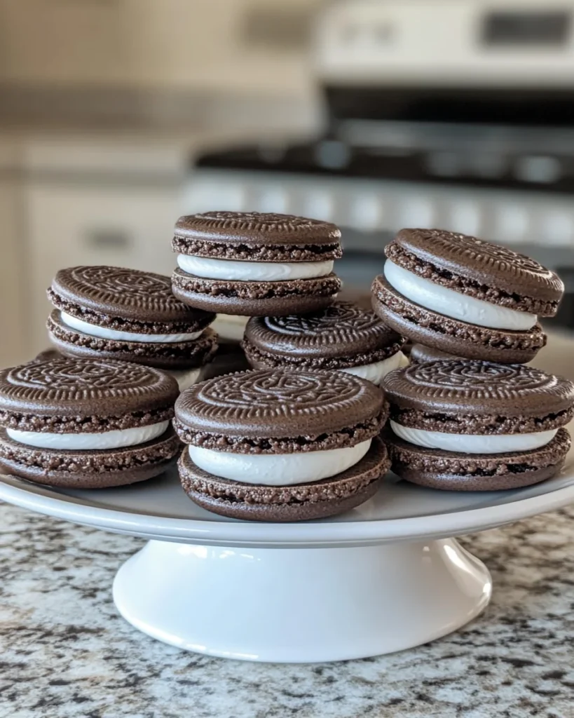 Crispy Chewy and Creamy Oreo Macarons