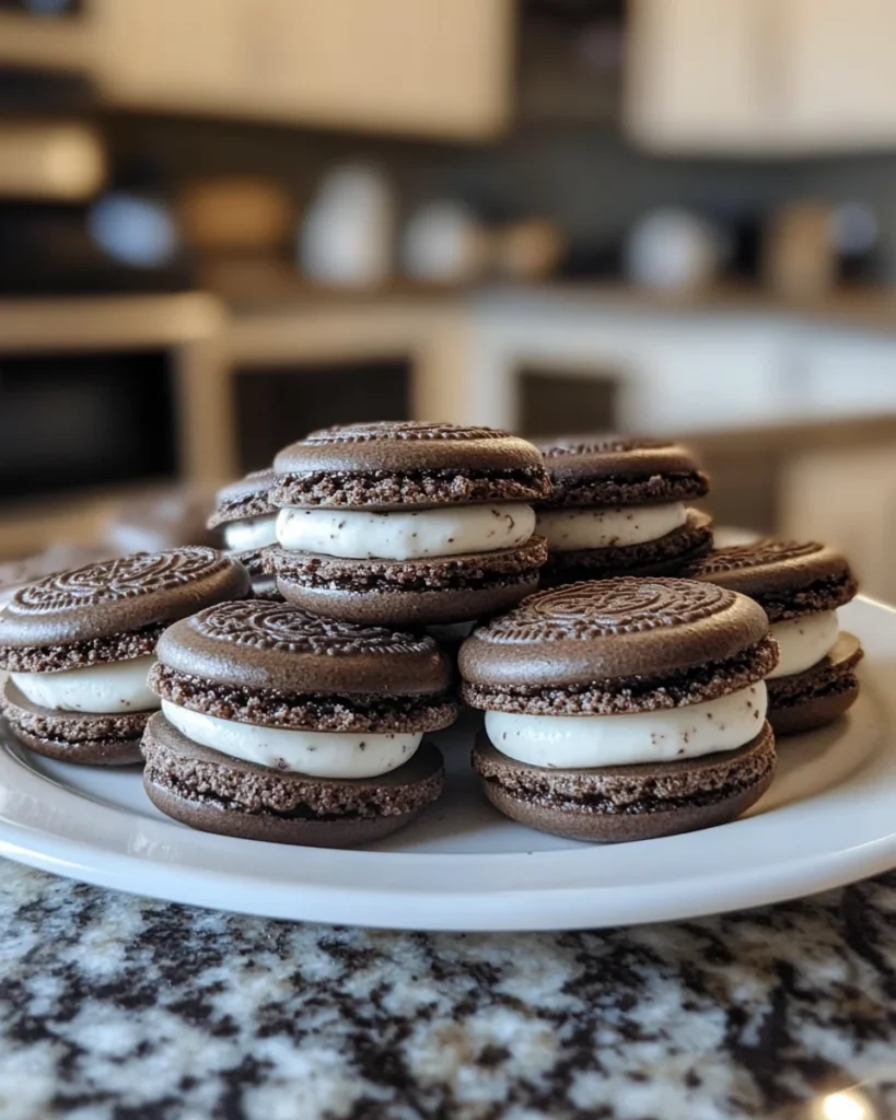 Crispy Chewy and Creamy Oreo Macarons