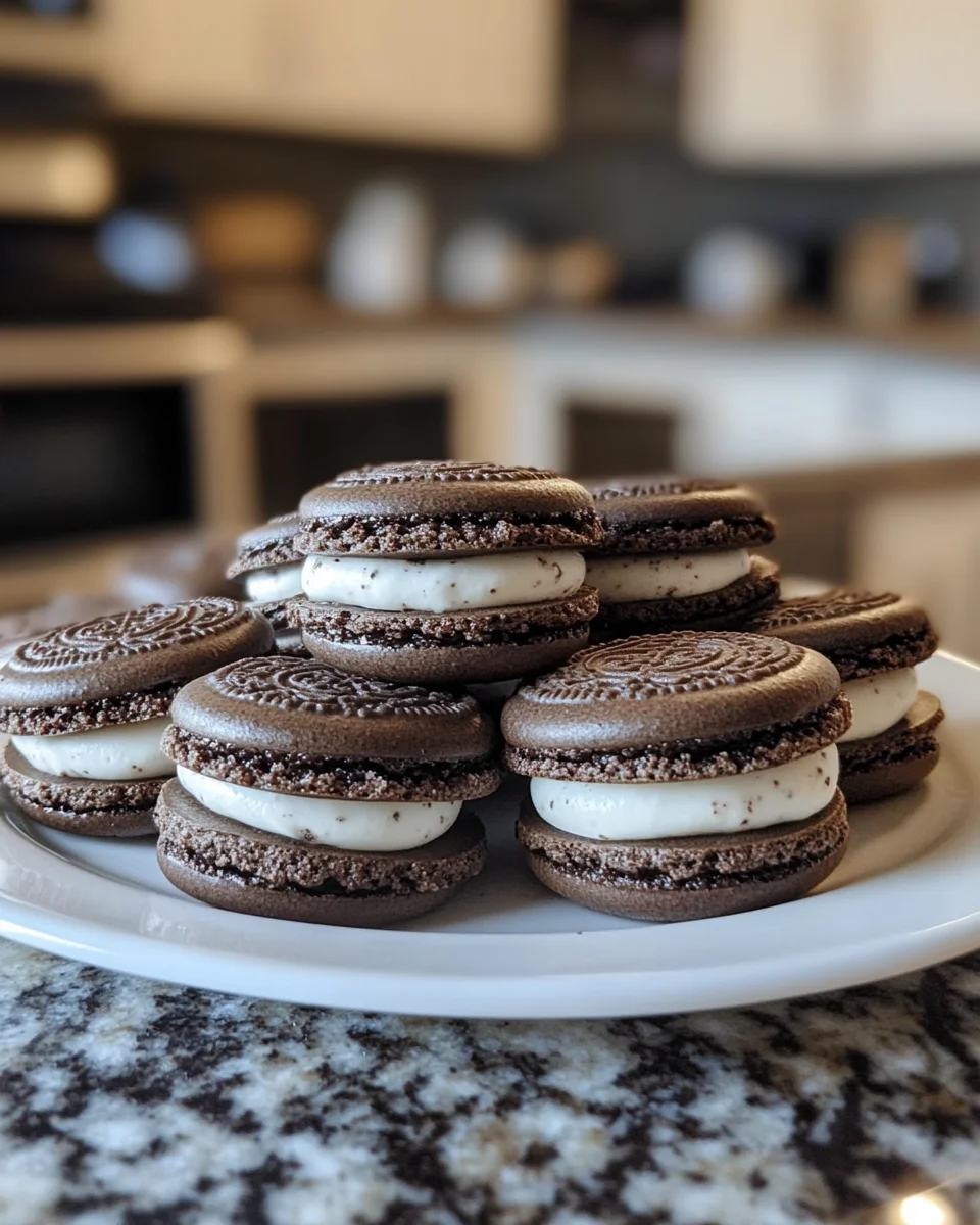 Crispy Chewy and Creamy Oreo Macarons