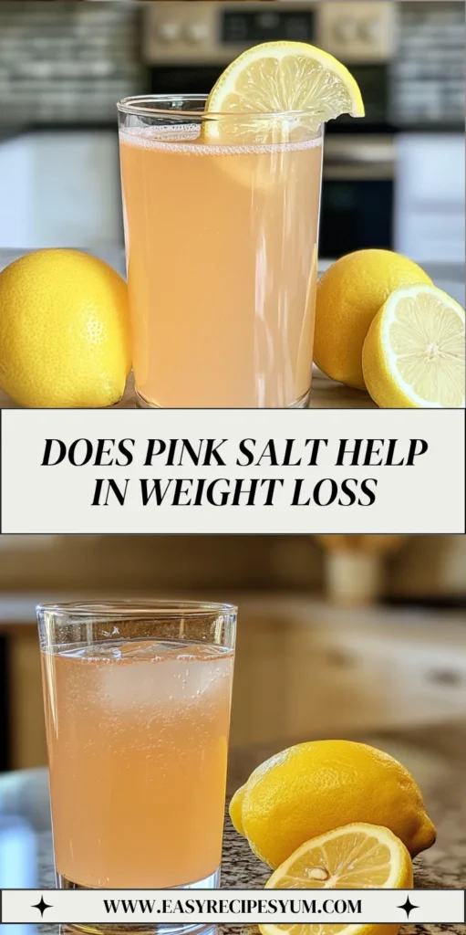 DOES PINK SALT HELP IN WEIGHT LOSS