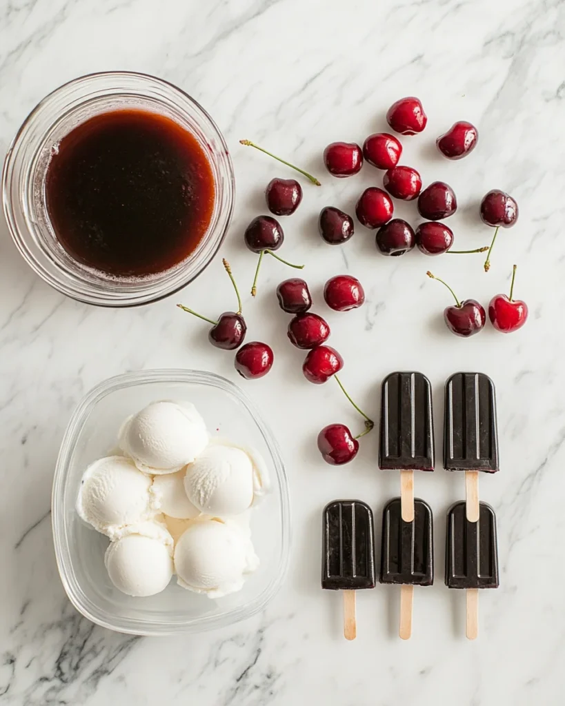 Frozen Cherry Cola Float Pops