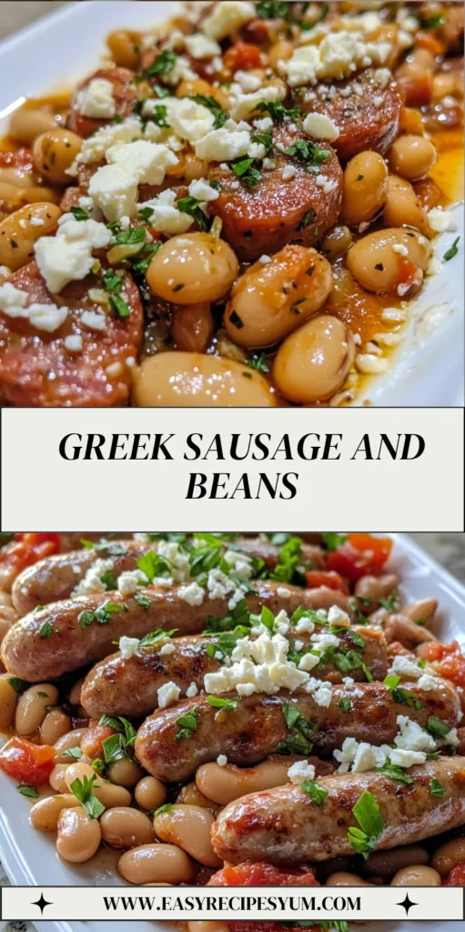 Greek Sausage and Beans
