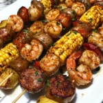 Grilled Seafood Skewers are the pinnacle of the summer