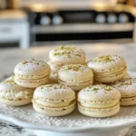 Luxurious Raspberry Pistachio Macarons