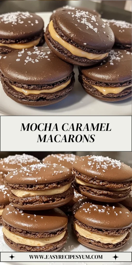Mocha Caramel Macarons