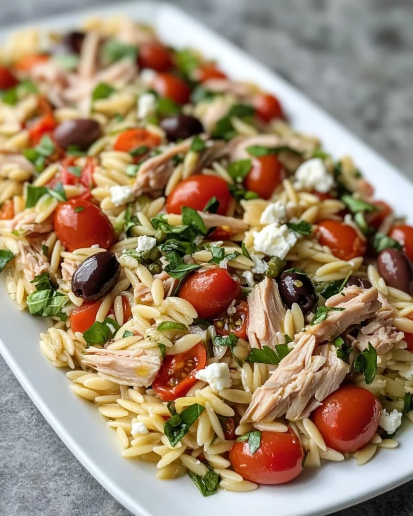 Orzo Tuna Salad