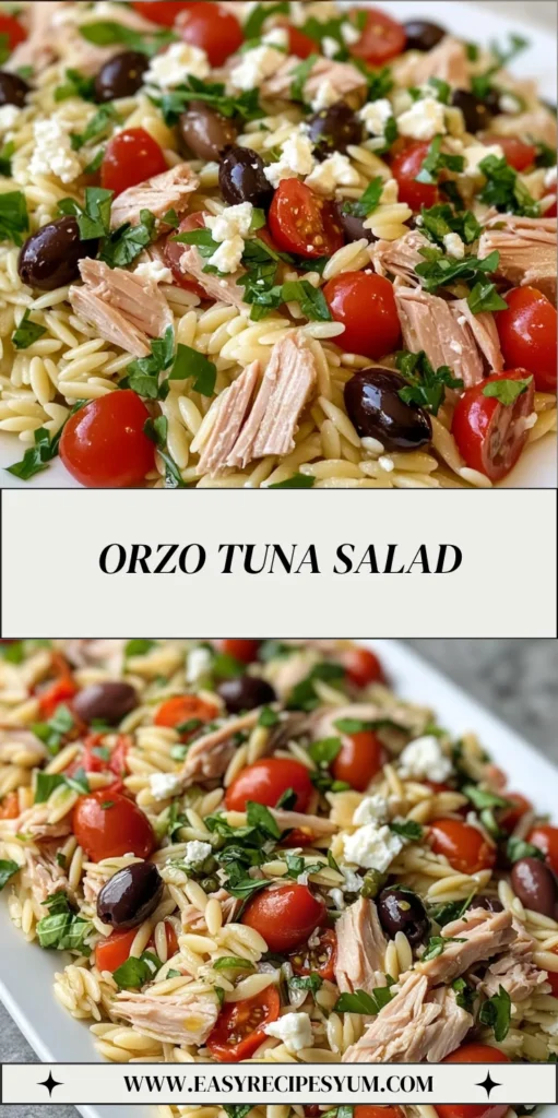 Orzo Tuna Salad