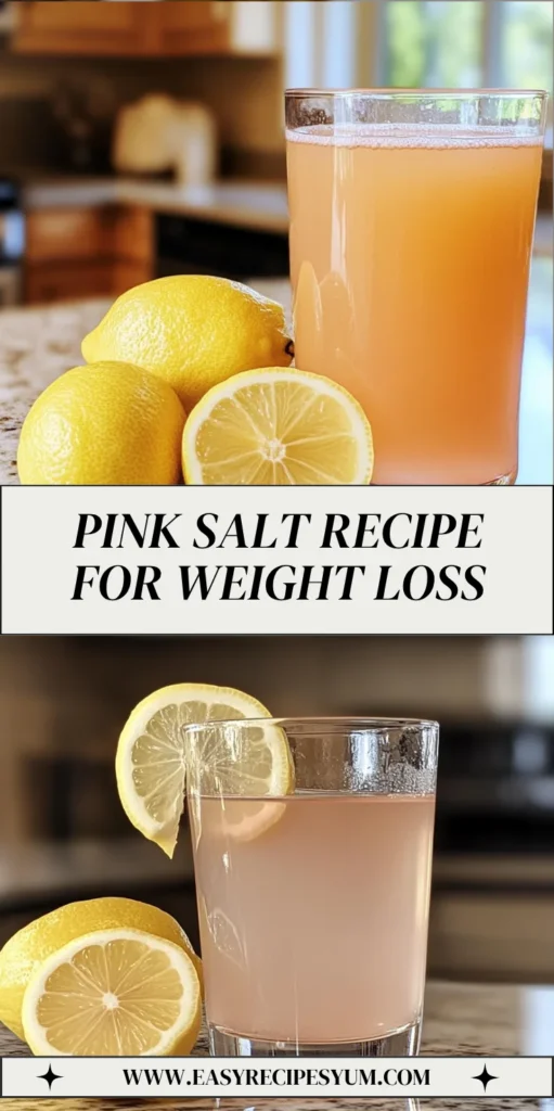 Pink Salt Recipe for Weight Loss