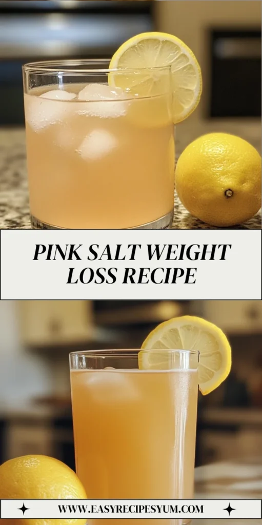 Pink Salt Weight Loss Recipe