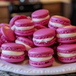 Raspberry Macarons