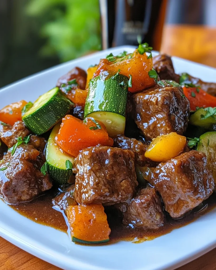 Slow Cooked Summer Beef Casserole