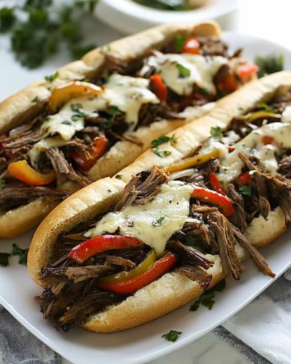 Smoked Brisket Cheesesteaks