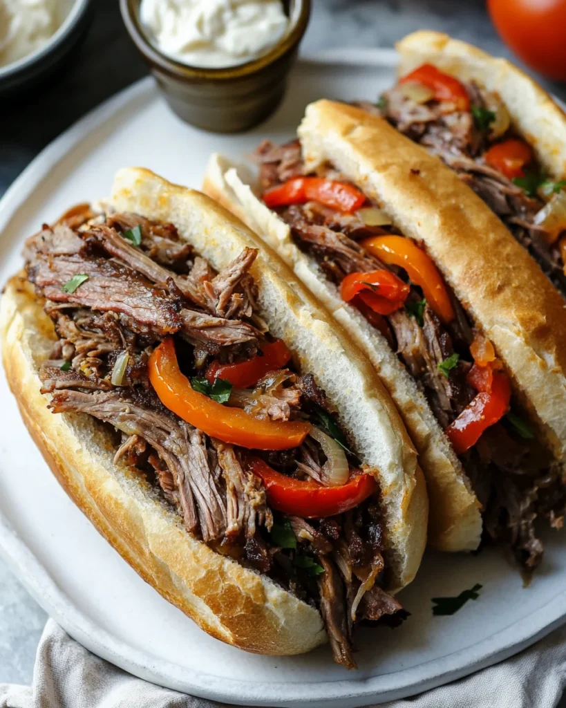 Smoked Brisket Cheesesteaks